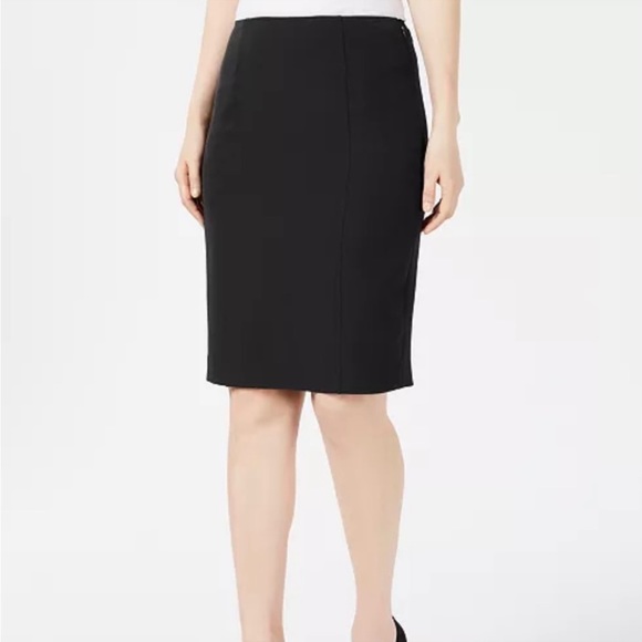Philosophy Black Stretch Pencil Skirt Career SZ 12 - Picture 10 of 11